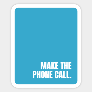 Blue Make The Phone Call Sticker